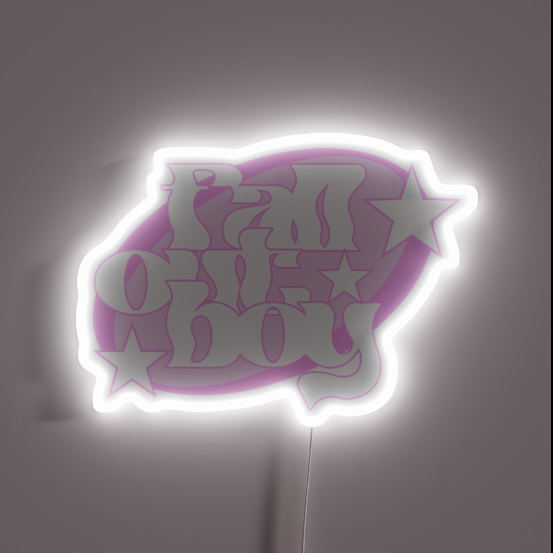Fall Out Boy Y2k RGB Neon Sign Fall Out Boy Y2k RGB Neon Sign