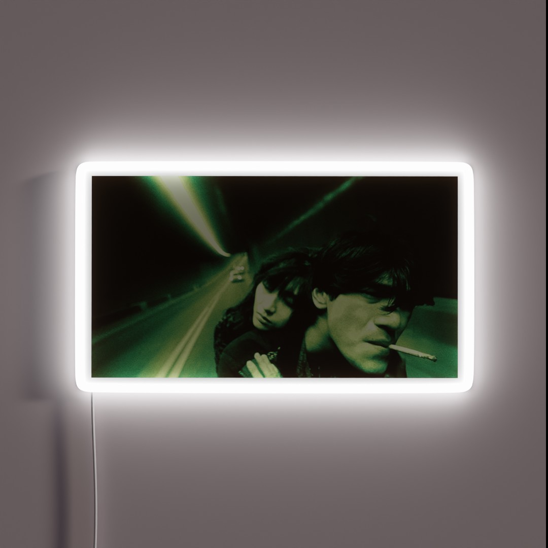Fallen Angels Wong Kar Wai Motorcycle Ride RGB Neon Sign Fallen Angels Wong Kar Wai Motorcycle Ride RGB Neon Sign