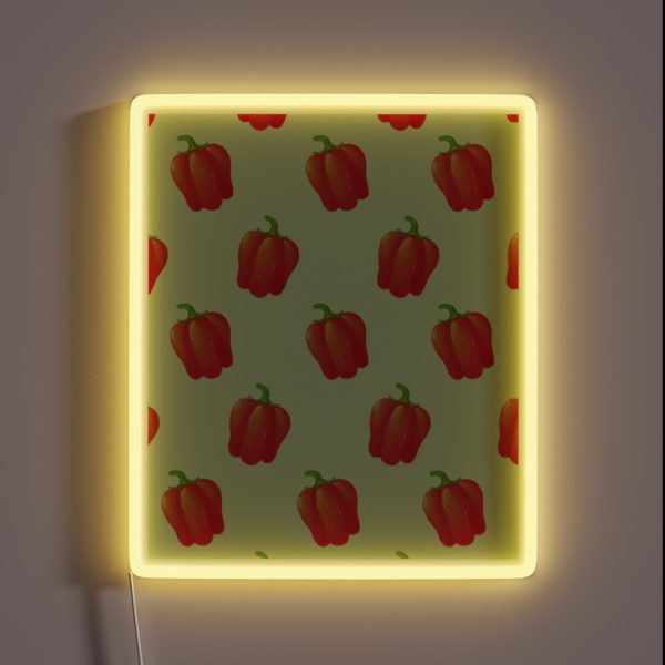 Family Of Bell Peppers RGB Neon Sign