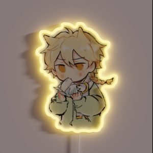Fan Made Genshin Impact Aether Kong Chibi RGB Neon Sign Fan Made Genshin Impact Aether Kong Chibi RGB Neon Sign