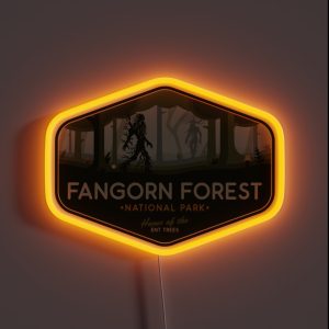 Fangorn Forest National Park Home Of The Ent Trees RGB Neon Sign