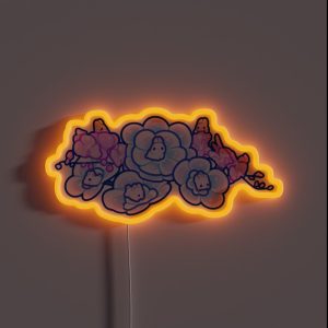 Fantasy Flower Bunnies RGB Neon Sign Fantasy Flower Bunnies RGB Neon Sign