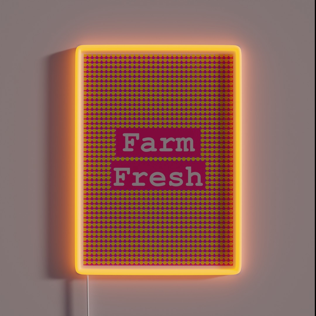 Farm Fresh RGB Neon Sign Farm Fresh RGB Neon Sign