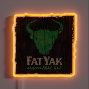 Fat Yak Logo RGB Neon Sign Fat Yak Logo RGB Neon Sign