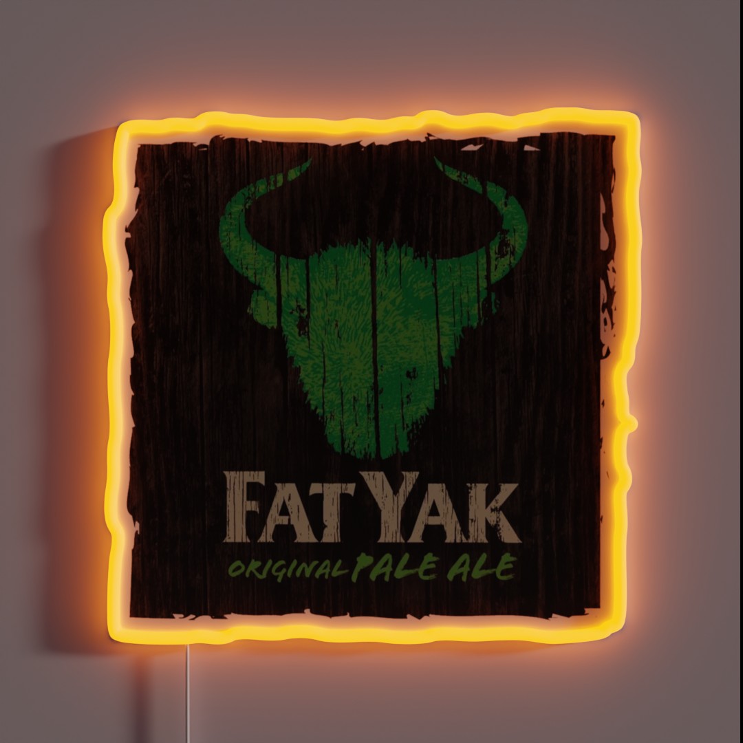 Fat Yak Logo RGB Neon Sign Fat Yak Logo RGB Neon Sign