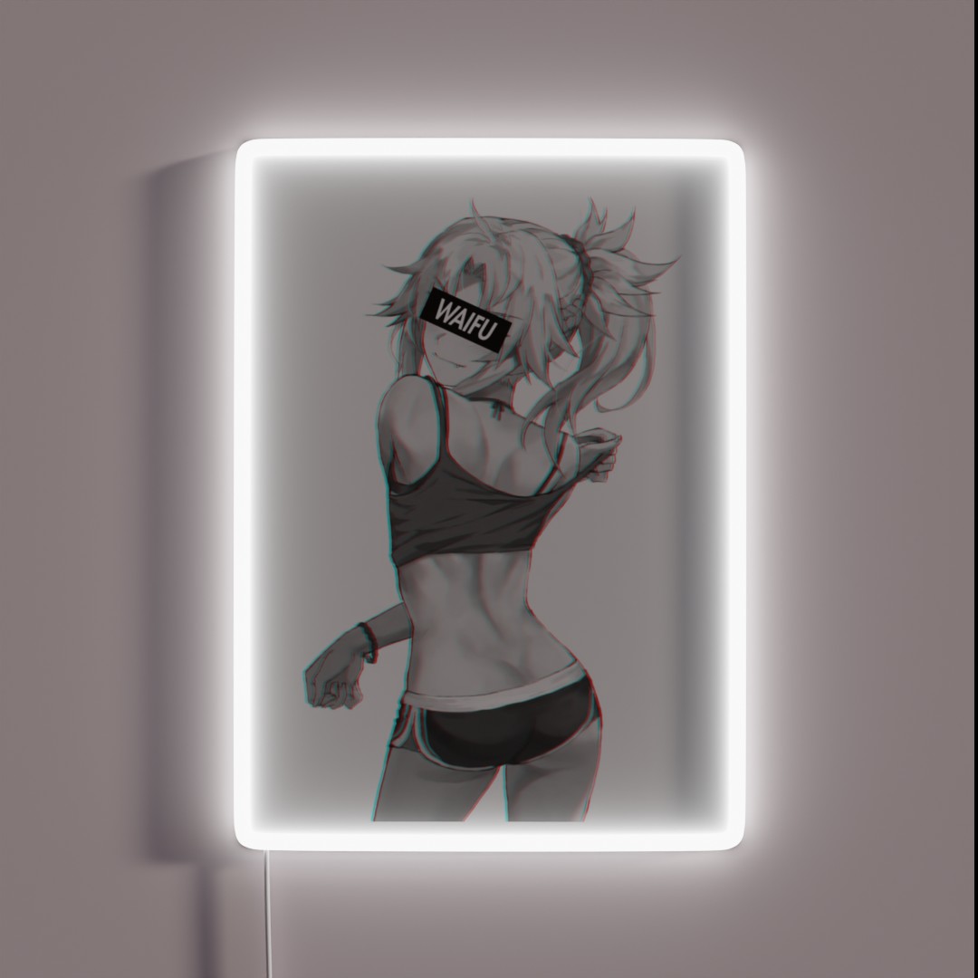 Fate Series Mordred Waifu Material RGB Neon Sign Fate Series Mordred Waifu Material RGB Neon Sign