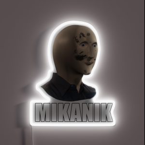 Father S Day Mannequin Meme Mechanic RGB Neon Sign