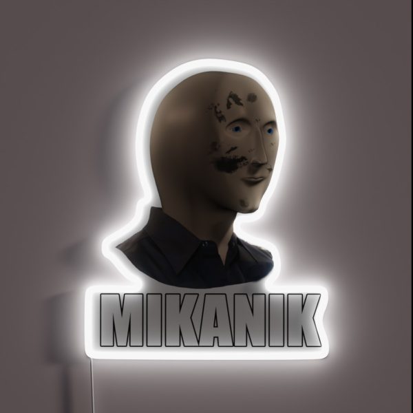 Father S Day Mannequin Meme Mechanic RGB Neon Sign