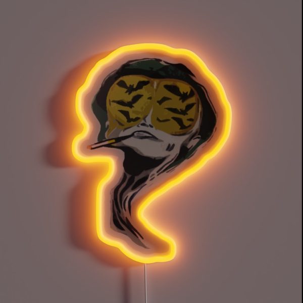Fear And Loathing In Las Vegas Bat Country RGB Neon Sign