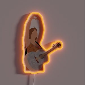Fearless Hand Heart RGB Neon Sign