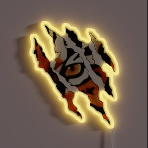 Fearless Tiger Cat Eye Claw Silhouette RGB Neon Sign Fearless Tiger Cat Eye Claw Silhouette RGB Neon Sign