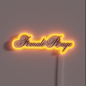 Female Rage RGB Neon Sign