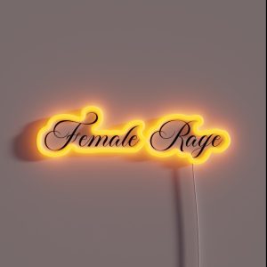 Female Rage RGB Neon Sign