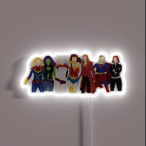 Female Superheroes RGB Neon Sign Female Superheroes RGB Neon Sign