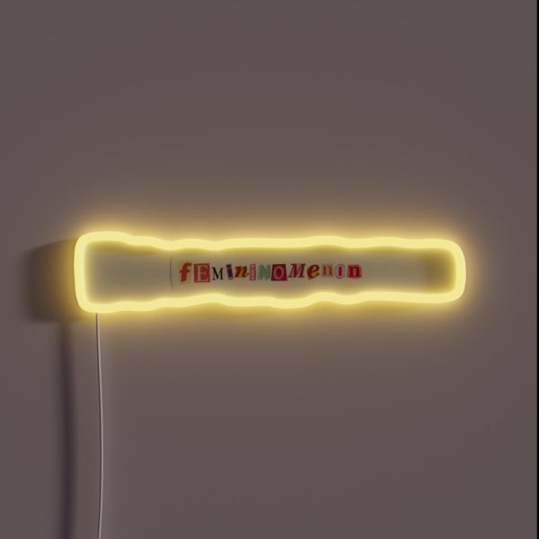 Femininomenon Babe Chappell Roan Lyric RGB Neon Sign