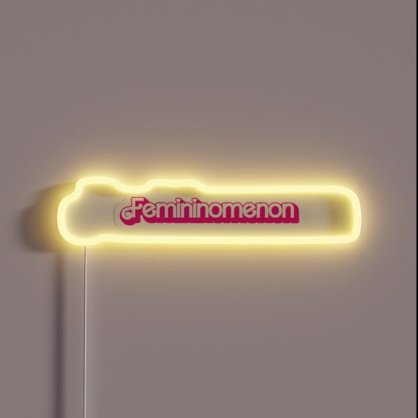 Femininomenon Hearts Pink And White Bubble RGB Neon Sign