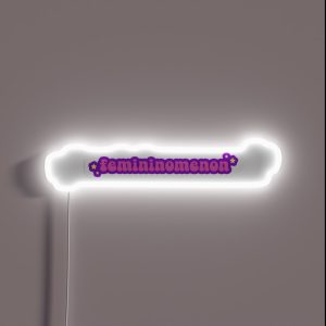 Femininomenon Pink Purple Chappell Roan Lyrics RGB Neon Sign