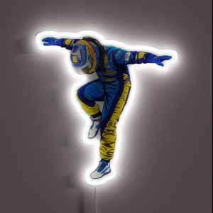 Fernando Alonso Crane Celebration RGB Neon Sign