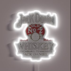 FGJDJ JACKDANIELS ALCOHOLIC RGB Neon Sign