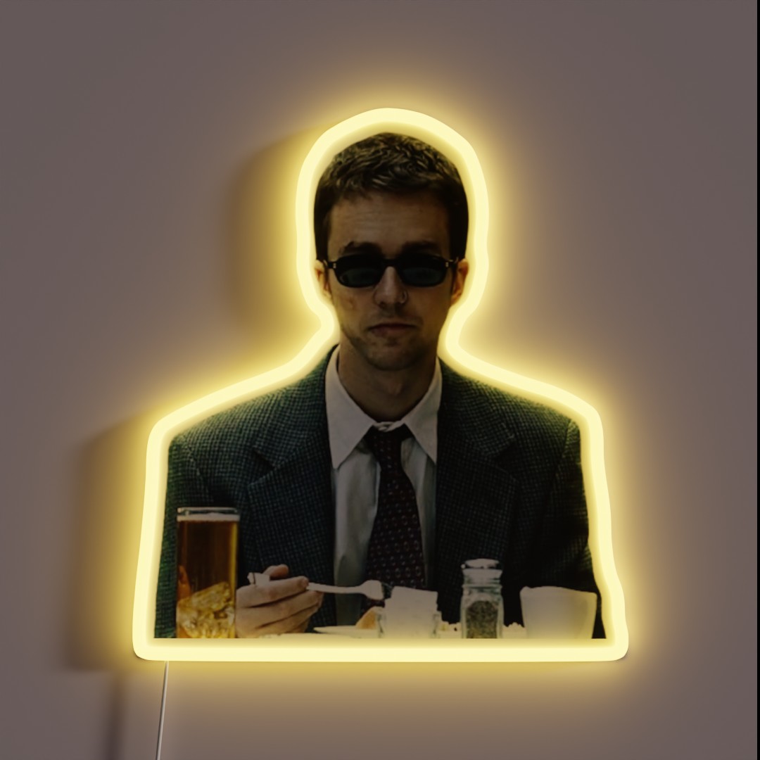 Fight Club Edward Norton RGB Neon Sign Fight Club Edward Norton RGB Neon Sign