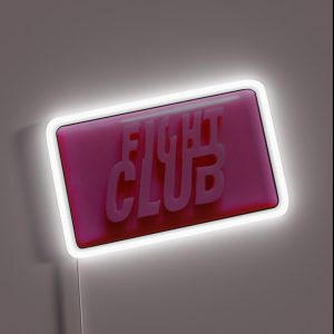 Fight Club Pink Soap RGB Neon Sign Fight Club Pink Soap RGB Neon Sign