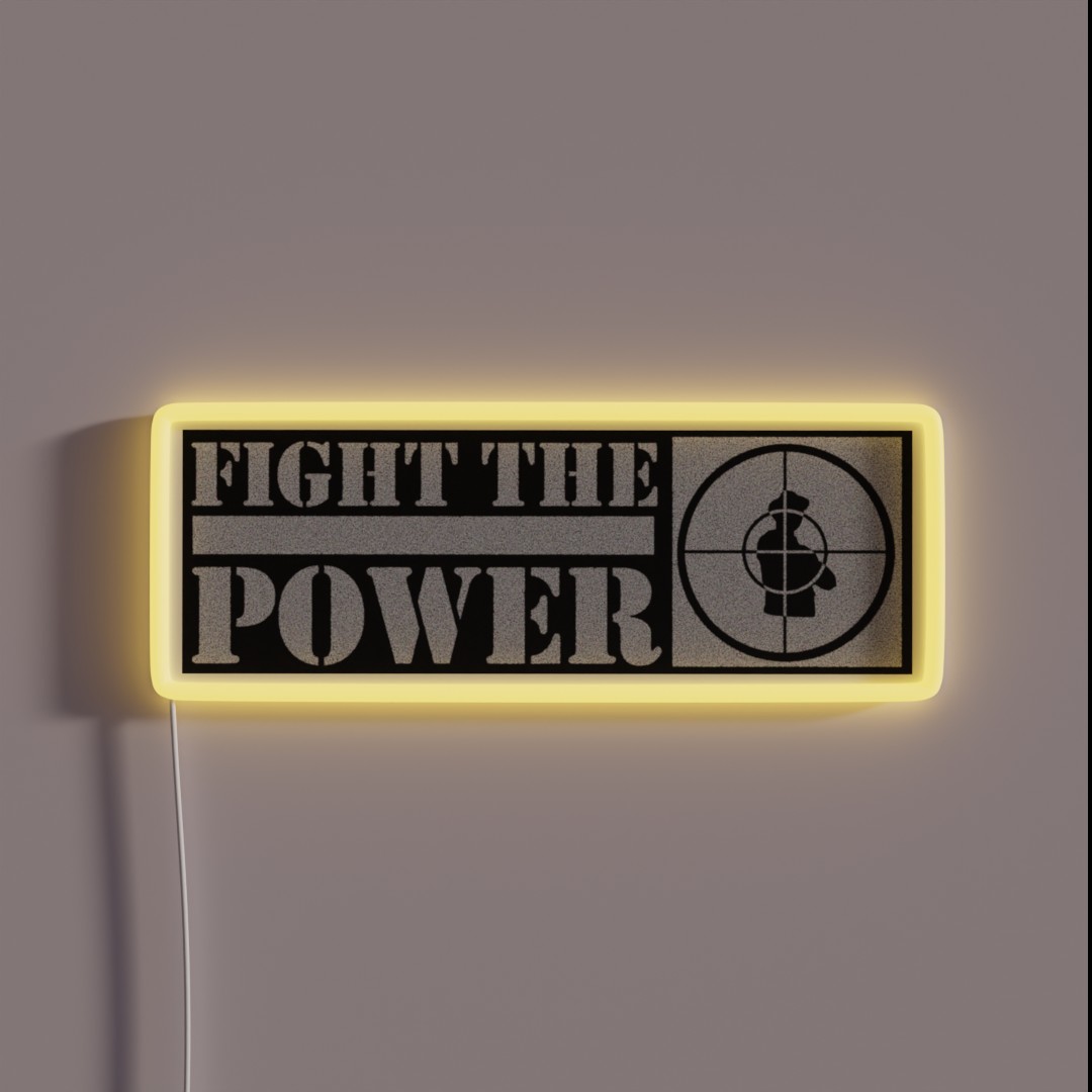Fight The Power RGB Neon Sign Fight The Power RGB Neon Sign