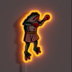 Fighting Frog RGB Neon Sign