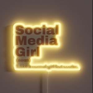 Film Girl Social Media RGB Neon Sign