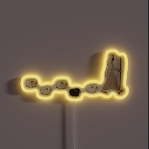 Finding The Lost Sheep RGB Neon Sign