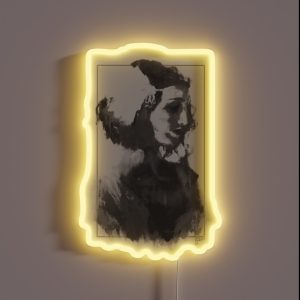 Fine Art Flapper Girl RGB Neon Sign