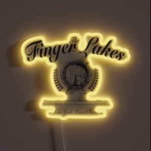 Finger Lakes Winery Wine Tour Wine Trail Gift RGB Neon Sign Finger Lakes Winery Wine Tour Wine Trail Gift RGB Neon Sign