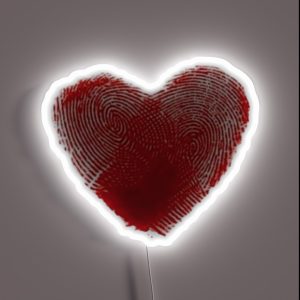 Fingerprints Heart 3 RGB Neon Sign Fingerprints Heart 3 RGB Neon Sign