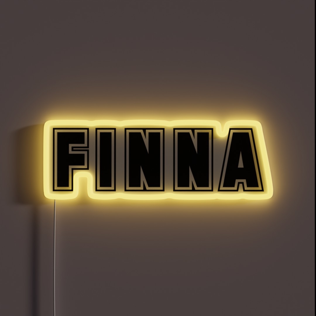 Finna RGB Neon Sign Finna RGB Neon Sign