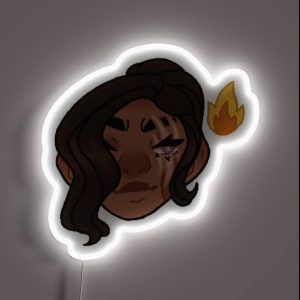 Fire Spirit Raven RGB Neon Sign