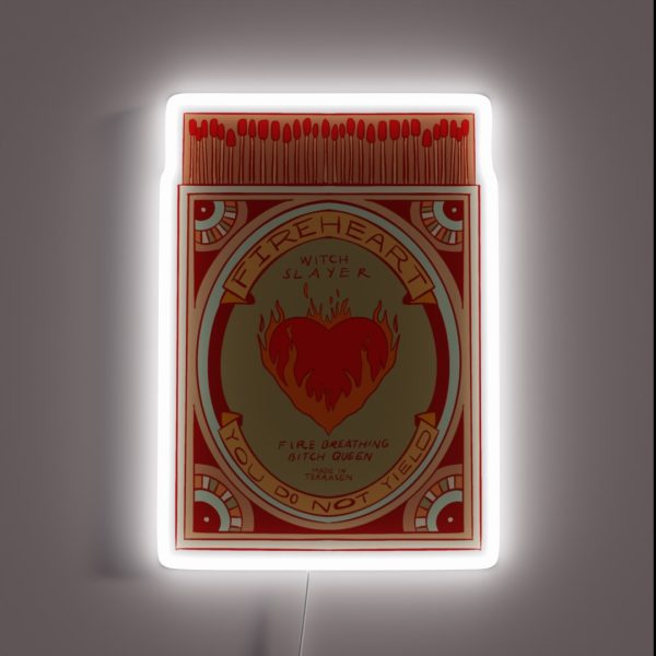 Fireheart Matchbox Red RGB Neon Sign