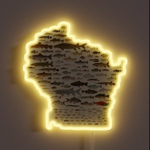 Fishes Of Wisconsin RGB Neon Sign