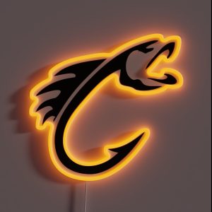 Fishing Hook RGB Neon Sign