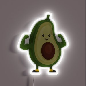 Fitness Avocado RGB Neon Sign