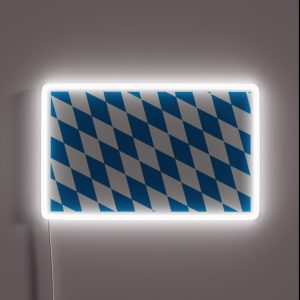 Flag Of Bavaria RGB Neon Sign Flag Of Bavaria RGB Neon Sign