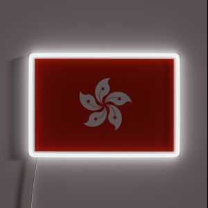 Flag Of Hong Kong RGB Neon Sign Flag Of Hong Kong RGB Neon Sign