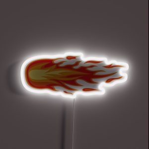 Flames For A Crazy Helmet RGB Neon Sign