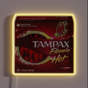 Flamin Hot Tampax RGB Neon Sign