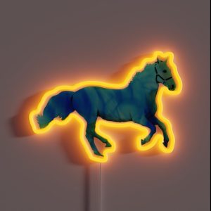 Flaming Horse RGB Neon Sign