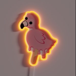 Flamingo Bird Popsicle RGB Neon Sign Flamingo Bird Popsicle RGB Neon Sign