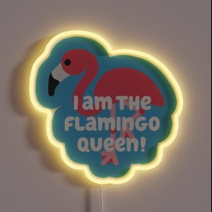 Flamingo Queen RGB Neon Sign
