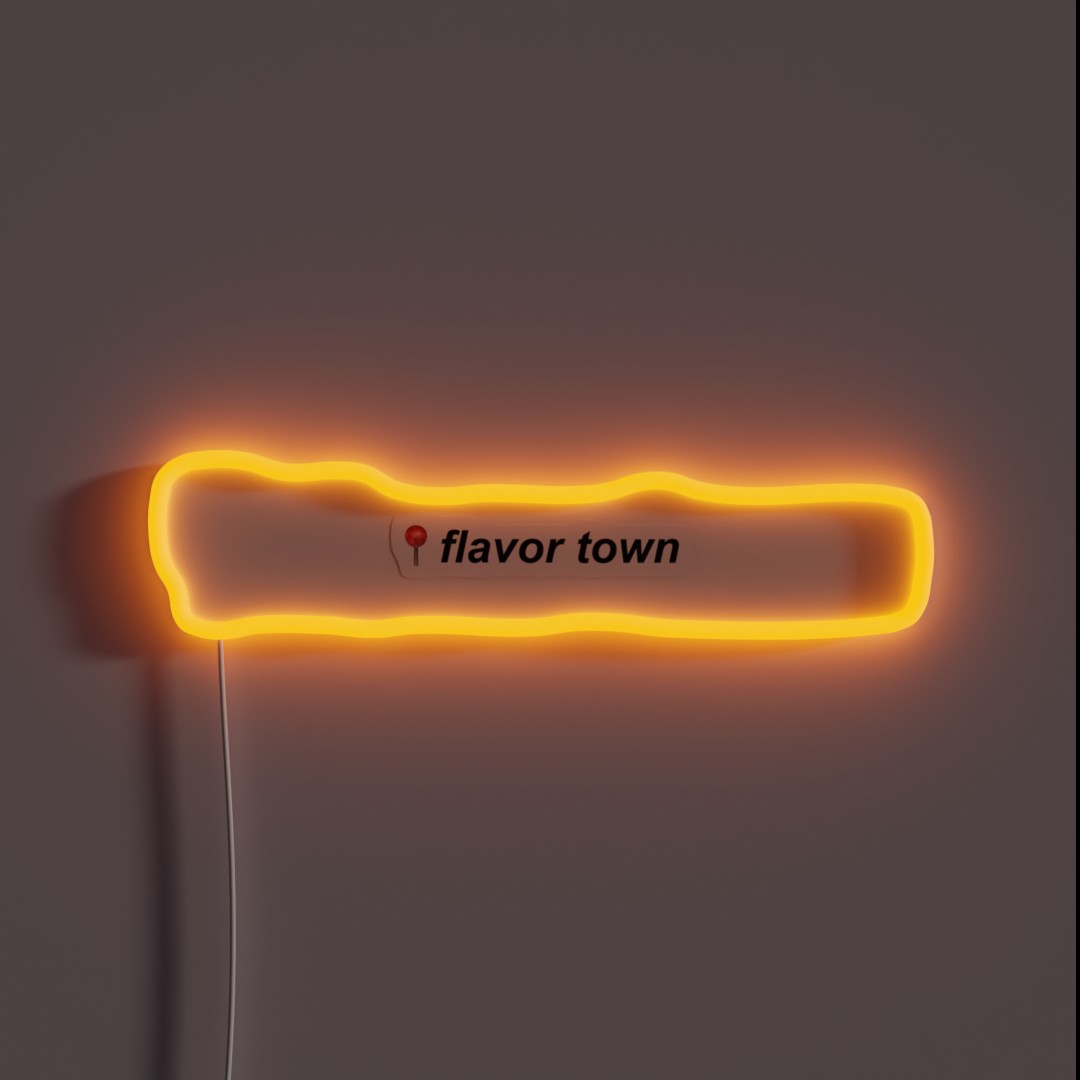 Flavor Town RGB Neon Sign Flavor Town RGB Neon Sign