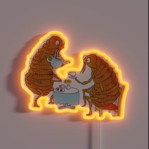 Flea Having A Cup Tea RGB Neon Sign