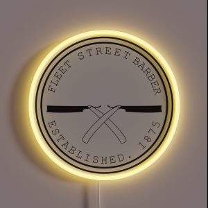 Fleet Steet Barber RGB Neon Sign