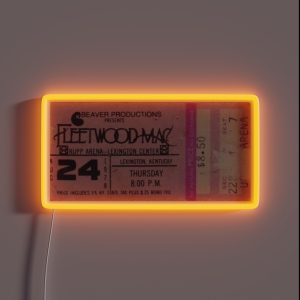 Fleetwood Mac Concert Ticket RGB Neon Sign