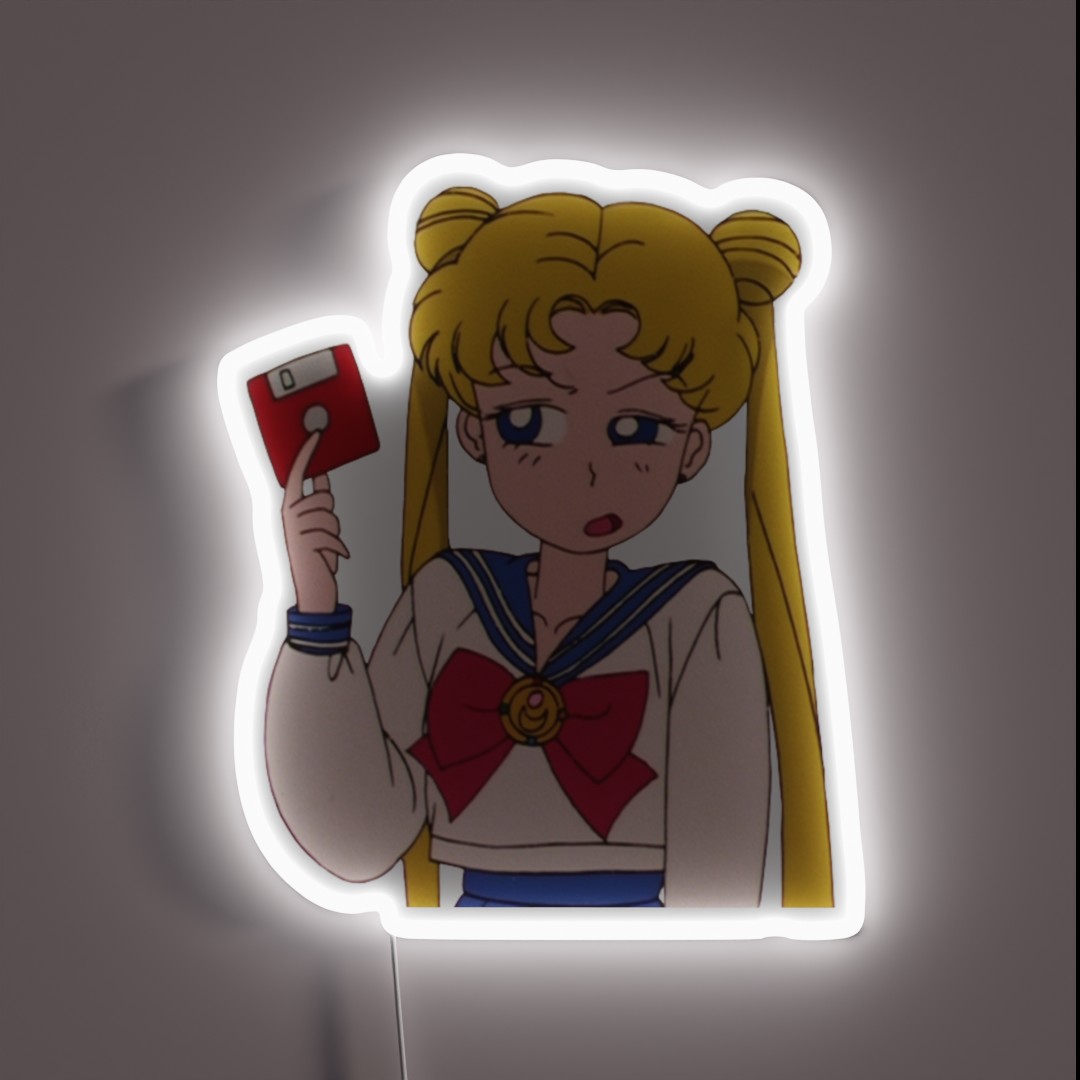 Floppy Disk Too RGB Neon Sign Floppy Disk Too RGB Neon Sign